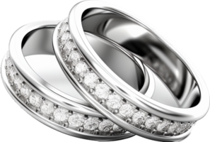 Wedding ring png with AI generated.