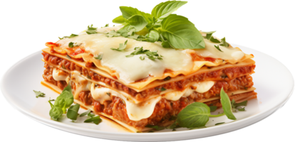 Lasagna png with AI generated.