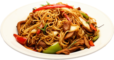 Yakisoba png with AI generated.