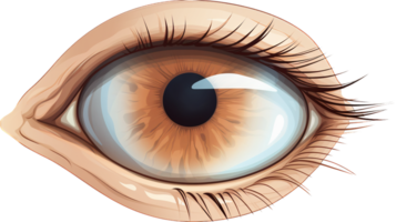 Eye png with AI generated.
