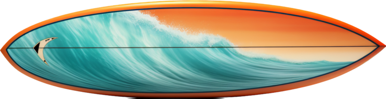 Surfboard png with AI generated.