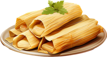 Tamale png with AI generated.