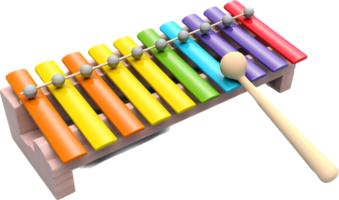 Xylophone png with AI generated.