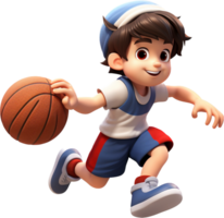 Basketball player png with AI generated.