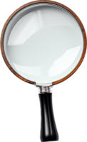 Magnifying glass png with AI generated.