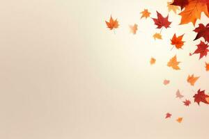 Autumn leaves background photo