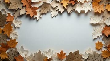 Autumn leaves background photo