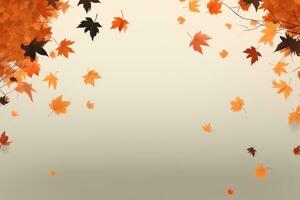 Autumn leaves background photo