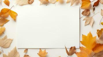 Autumn leaves background photo