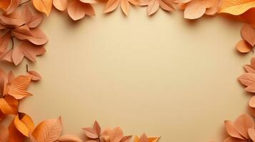 Autumn leaves background photo