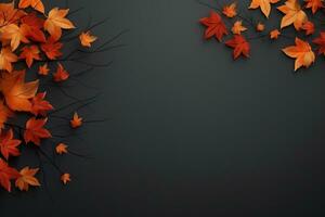 Autumn leaves background photo