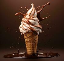 Ice cream background photo