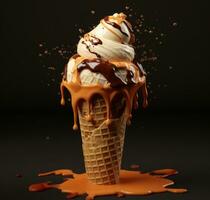 Ice cream background photo