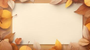 Autumn leaves background photo