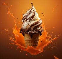 Ice cream background photo