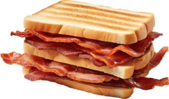 bacon smörgås png med ai genererad.