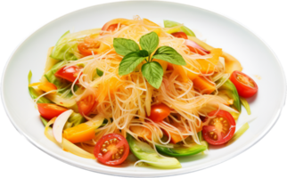 Green Papaya Salad png with AI generated.