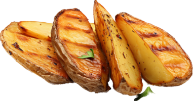 Roasted potato png with AI generated.