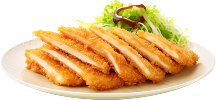 Tonkatsu png with AI generated.