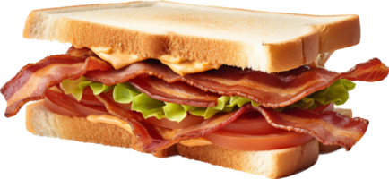 bacon smörgås png med ai genererad.