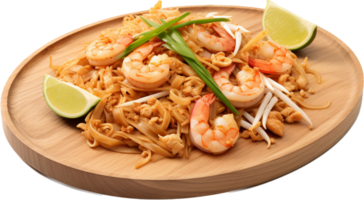 Pad thai png with AI generated.