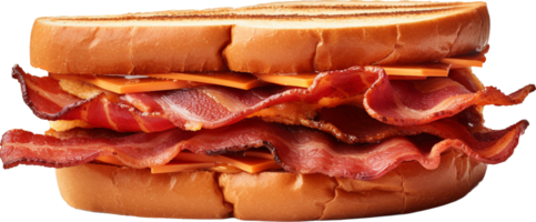 Bacon sandwich png with AI generated.