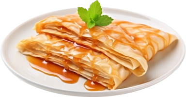 zoet Thais crêpe PNG met ai gegenereerd.