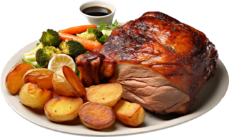 Sunday roast png with AI generated.