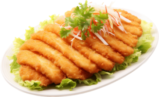 Tonkatsu png with AI generated.