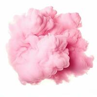 Pink cloud isolated photo