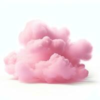Pink cloud isolated photo