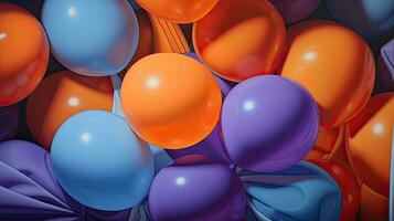 Colorful balloons background photo