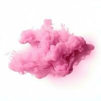 Pink cloud isolated photo