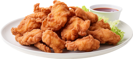 Karaage png with AI generated.