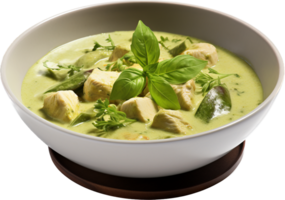 Green curry png with AI generated.