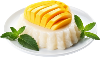 Mango Sticky Rice png with AI generated.