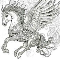 Mandala Horse Coloring Pages photo