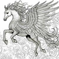 Mandala Horse Coloring Pages photo