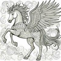 Mandala Horse Coloring Pages photo