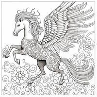 Mandala Horse Coloring Pages photo