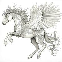 Mandala Horse Coloring Pages photo