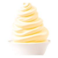 Ice cream vanilla on transparent background png