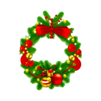 Wreath Christmas Decoration Generative Ai png