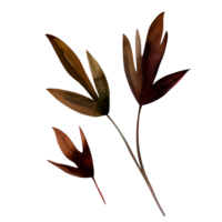 vattenfärg höst blad, ai generativ png