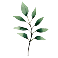 vattenfärg naturlig blad, ai generativ png