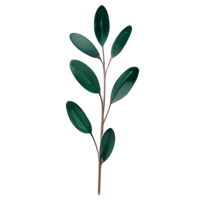 acuarela natural hoja, ai generativo png