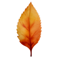 acuarela otoño hoja, ai generativo png