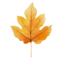 Aquarell Herbst Blatt, ai generativ png