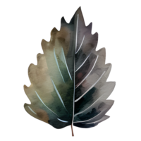 acuarela otoño hoja, ai generativo png