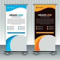 Modern roll up banner template, Standee template, X-banner template, Flag banner. vertical, abstract background, pull up design, modern x-banner, rectangle size. vector